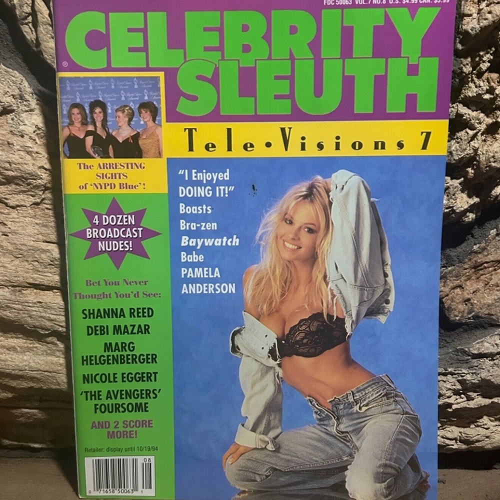 Celebrity Sleuth Pamela Anderson Cover Issue 1994